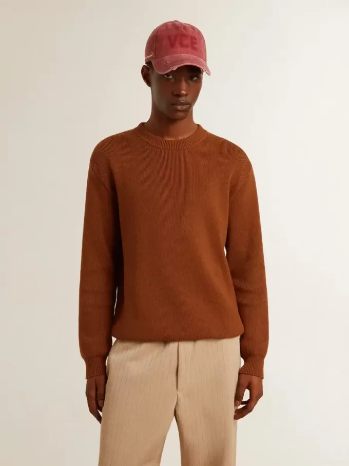 Jersey de cuello redondo para hombre con logotipo en la espalda Jersey de cuello redondo para hombre con logotipo en la espalda