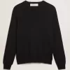 Jersey de cuello redondo para hombre en algodón azul oscuro Jersey de cuello redondo para hombre en algodón azul oscuro