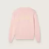Jersey unisex rosa acanalado Golden para niños con el logotipo Golden en la espalda Jersey unisex rosa acanalado Golden para niños con el logotipo Golden en la espalda