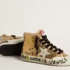 Junior Francy Penstar con lentejuelas doradas y estrella de ante gris hielo Junior Francy Penstar con lentejuelas doradas y estrella de ante gris hielo