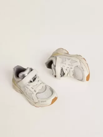 Junior Lightstar en piel blanca y malla con estrella de piel blanca
