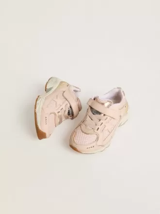 Junior Lightstar en piel rosa y malla con estrella de piel rosa Junior Lightstar en piel rosa y malla con estrella de piel rosa