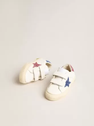 Junior May School en piel con estrella brillante y lengüeta en el talón Junior May School en piel con estrella brillante y lengüeta en el talón