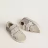 Junior Old School en plata y rosa brillante con estrella de cuero blanco Junior Old School en plata y rosa brillante con estrella de cuero blanco
