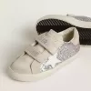 Junior Old School en plata y rosa brillante con estrella de cuero blanco Junior Old School en plata y rosa brillante con estrella de cuero blanco