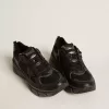 Lightstar para hombre con parte superior de cuero negro y malla y estrella negra Lightstar para hombre con parte superior de cuero negro y malla y estrella negra