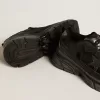 Lightstar para hombre con parte superior de cuero negro y malla y estrella negra Lightstar para hombre con parte superior de cuero negro y malla y estrella negra