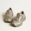 Lightstar para hombre en piel metalizada y malla plateada con estrella gris Lightstar para hombre en piel metalizada y malla plateada con estrella gris