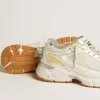 Lightstar para mujer en piel blanca y malla con estrella desgastada en blanco Lightstar para mujer en piel blanca y malla con estrella desgastada en blanco