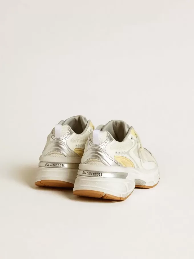 Lightstar para mujer en piel blanca y malla con estrella desgastada en blanco Lightstar para mujer en piel blanca y malla con estrella desgastada en blanco