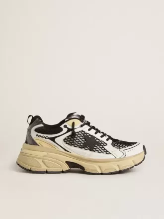 Lightstar para mujer en piel blanca y malla negra con estrella de TPU negra