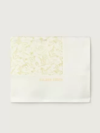 Manta Journey Baby de felpa de algodón blanco con estampado de mascota en rosa melocotón