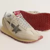 Marathon para hombre con parte superior de nailon beige y estrella gris Marathon para hombre con parte superior de nailon beige y estrella gris