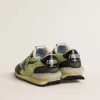 Marathon para hombre con parte superior de nailon verde y estrella negra Marathon para hombre con parte superior de nailon verde y estrella negra