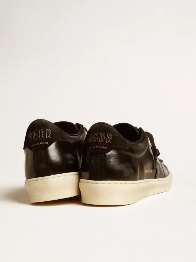 Matchstar para hombre en piel negra con lengüeta del talón en ante negro Matchstar para hombre en piel negra con lengüeta del talón en ante negro