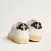 Matchstar para mujer en piel blanca con lengüeta del talón en piel azul oscuro