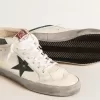 Mid Star con estrella de piel metalizada verde y destello blanco Mid Star con estrella de piel metalizada verde y destello blanco