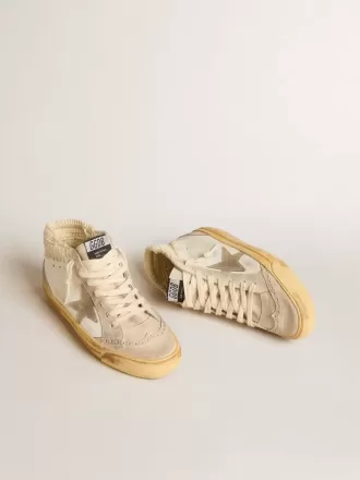 Mid Star LTD con estrella de ante perlado y lengüeta trasera de croché beige