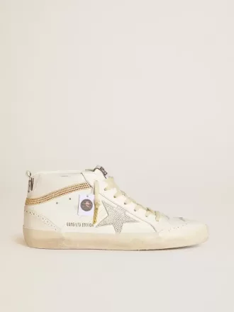 Mid Star LTD con estrella y lengüeta en el talón de ante con cristales Swarovski