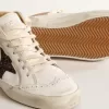 Mid Star LTD en napa con estrella brillante y detalle en piel nude Mid Star LTD en napa con estrella brillante y detalle en piel nude