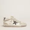 Mid Star para hombre, blanco con estrella negra