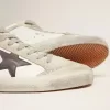 Mid Star para hombre, blanco con estrella negra