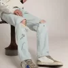 Mid Star para hombre con estrella de cuero azul e inserciones de ante gris paloma Mid Star para hombre con estrella de cuero azul e inserciones de ante gris paloma