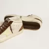 Mid Star para hombre en beige brillante con estrella de ante amarillo y detalle de algodón Mid Star para hombre en beige brillante con estrella de ante amarillo y detalle de algodón