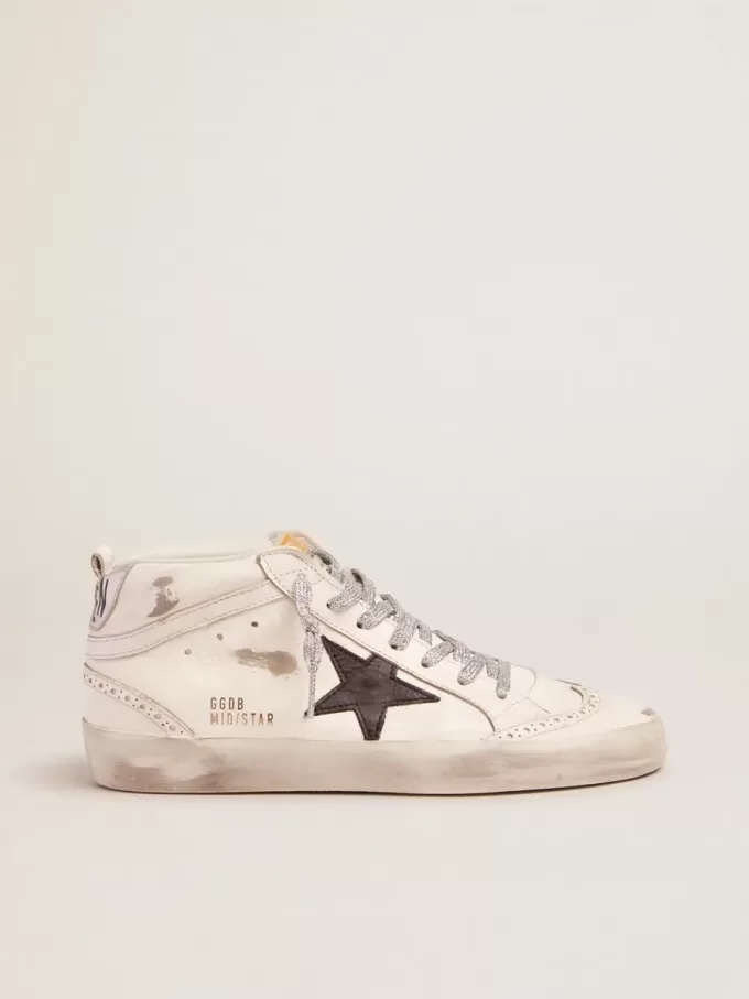 Mid Star para mujer con lengüeta laminada en el talón y cordones brillantes Mid Star para mujer con lengüeta laminada en el talón y cordones brillantes
