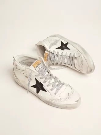 Mid Star para mujer con lengüeta laminada en el talón y cordones brillantes