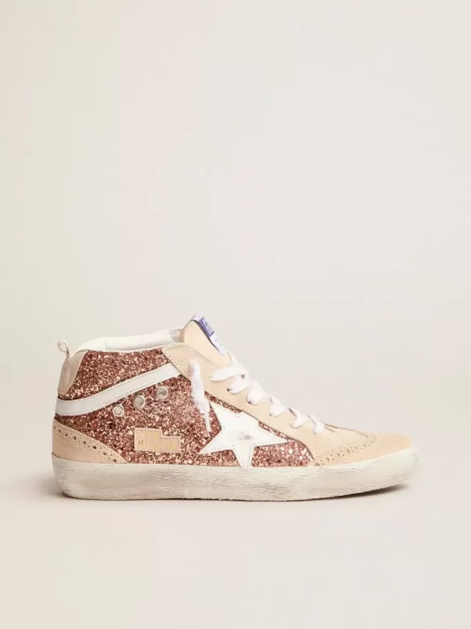 Mid Star para mujer con purpurina rosa Mid Star para mujer con purpurina rosa