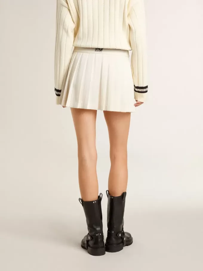 Minifalda plisada blanca Star Minifalda plisada blanca Star