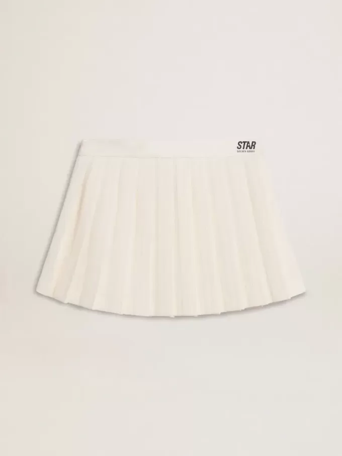Minifalda plisada blanca Star Minifalda plisada blanca Star
