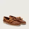 Mocasines Cruise para hombre en piel color tabaco con cordones naranjas de montaña Mocasines Cruise para hombre en piel color tabaco con cordones naranjas de montaña