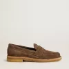 Mocasines Jerry para hombre en ante gris paloma Mocasines Jerry para hombre en ante gris paloma
