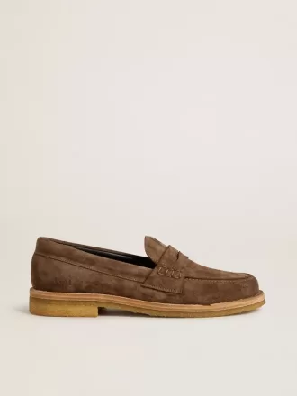 Mocasines Jerry para hombre en ante gris paloma