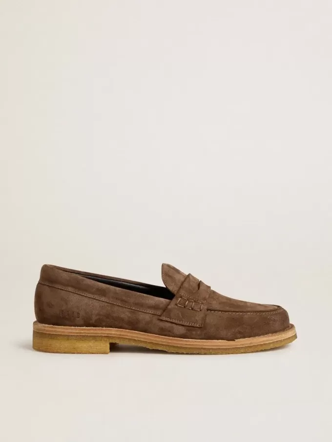 Mocasines Jerry para hombre en ante gris paloma Mocasines Jerry para hombre en ante gris paloma