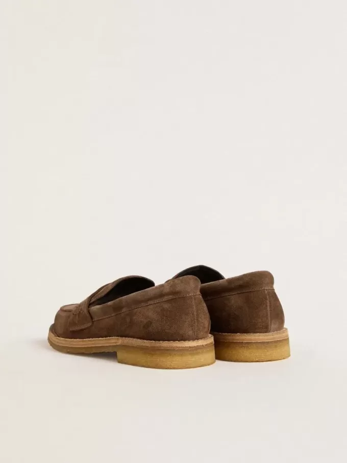 Mocasines Jerry para hombre en ante gris paloma Mocasines Jerry para hombre en ante gris paloma