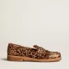 Mocasines Jerry para hombre en piel de potro con estampado de leopardo