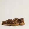 Mocasines Jerry para hombre en piel de potro con estampado de leopardo