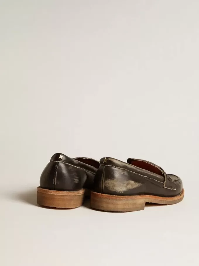 Mocasines Jerry para hombre en piel negra Mocasines Jerry para hombre en piel negra