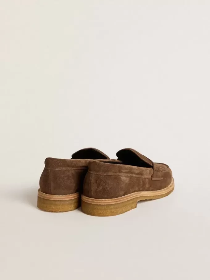 Mocasines Jerry para mujer en ante gris paloma Mocasines Jerry para mujer en ante gris paloma
