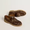 Mocasines Jerry para mujer en piel de potro con estampado de leopardo Mocasines Jerry para mujer en piel de potro con estampado de leopardo