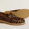Mocasines Jerry para mujer en piel de potro con estampado de leopardo Mocasines Jerry para mujer en piel de potro con estampado de leopardo