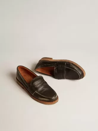 Mocasines Jerry para mujer en piel negra