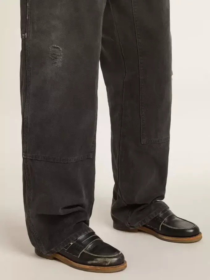 Mocasines Jerry para mujer en piel negra Mocasines Jerry para mujer en piel negra