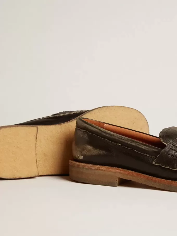 Mocasines Jerry para mujer en piel negra Mocasines Jerry para mujer en piel negra