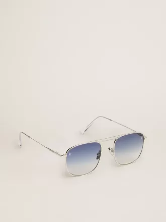 Modelo aviador Sunframe Roger con montura plateada