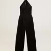 Mono de gabardina de lana negro Mono de gabardina de lana negro