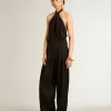 Mono de gabardina de lana negro Mono de gabardina de lana negro